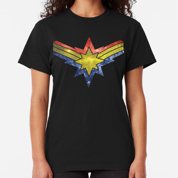 camiseta capitana marvel mujer