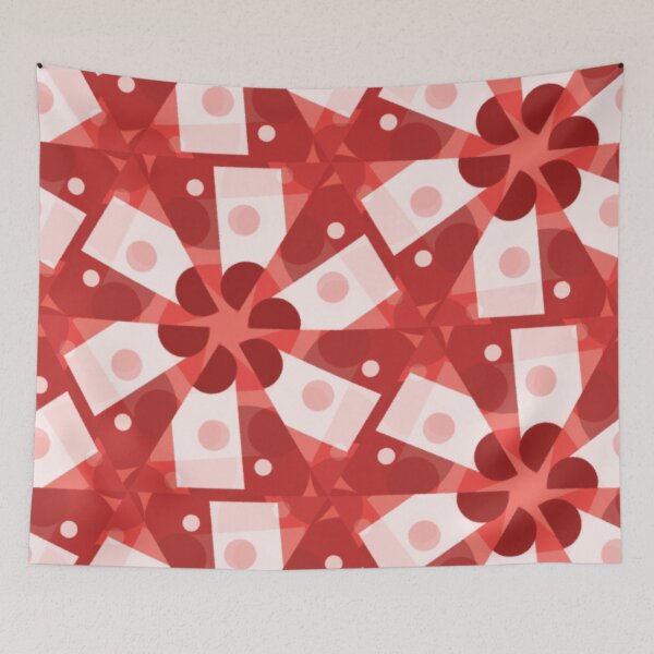 Item preview, Red Kalos One  Geometric Abstract by Jenny Meehan designed and sold by Jenny Meehan Art Prints and Patterns  .