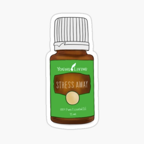 Stress away essential oil Sticker