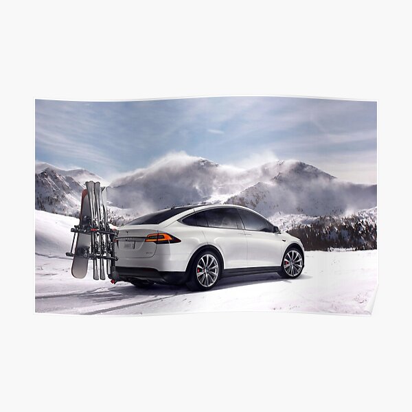 Tesla Modell X Poster