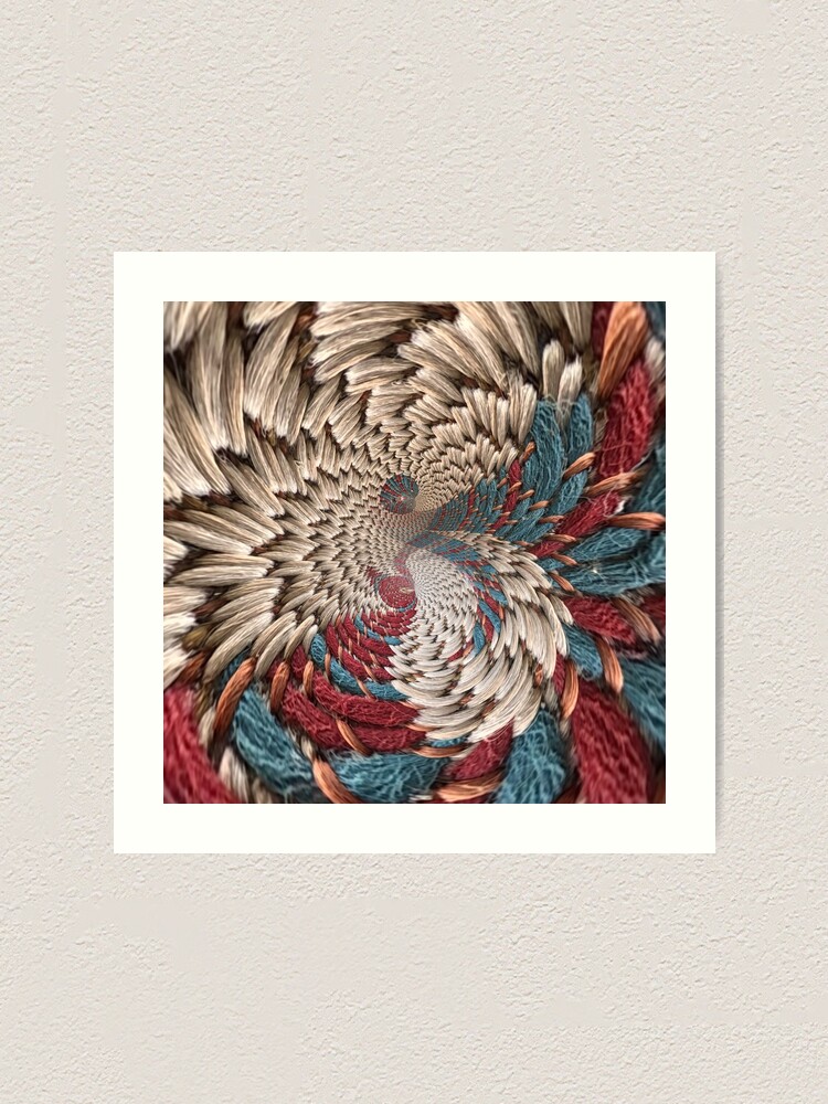 Impression Artistique Spinning Spiraling Textures And Threads Par Debramartz Redbubble 