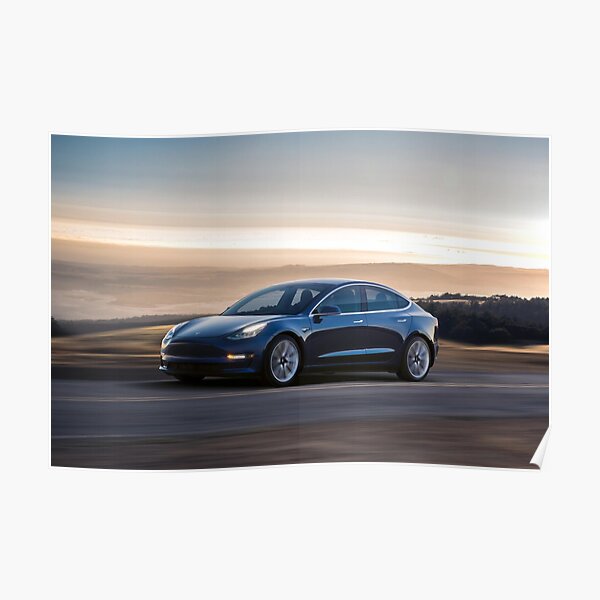 Tesla Modell 3 Poster