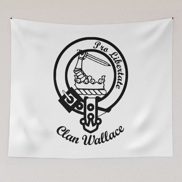 Artikelvorschau, Wallace Scottish Clan Nachname Nachname entworfen und verkauft von BagTown Clans.