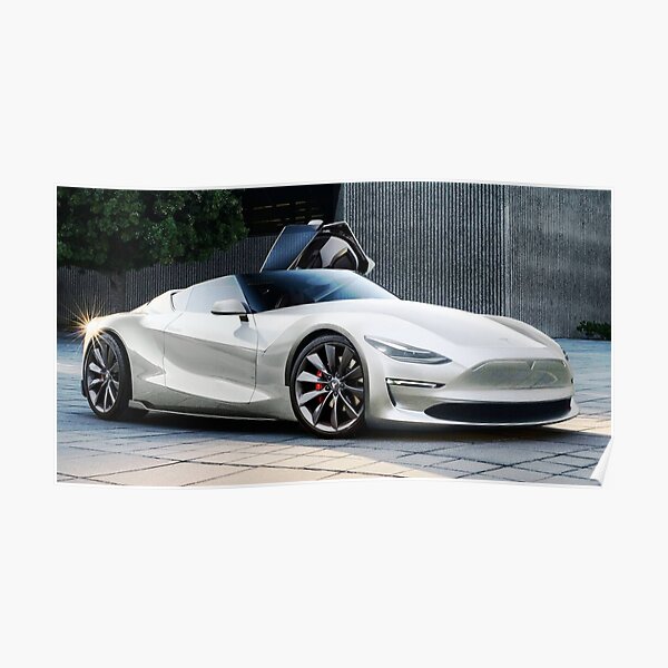 Tesla Roadster 2020 Poster