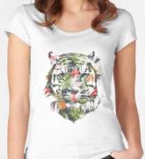 Tropical Tiger Women's Fitted Scoop T-Shirt