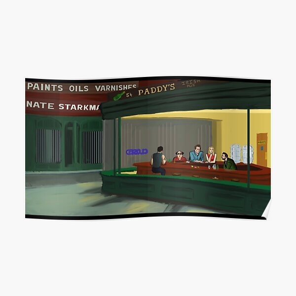 Nighthawks at the Pub Poster