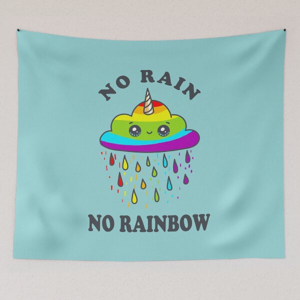 Item preview, No Rain No Rainbow - Cute Kawaii Unicorn Cloud - Light designed and sold by 4wordsmovement.
