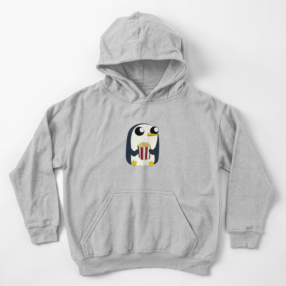 Gunter loves popcorn! Kids Pullover Hoodie