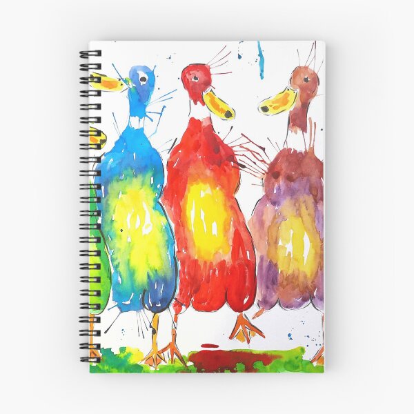 Item preview, Quirky Colourful  Abstract Ducks designed and sold by Casimirasart.
