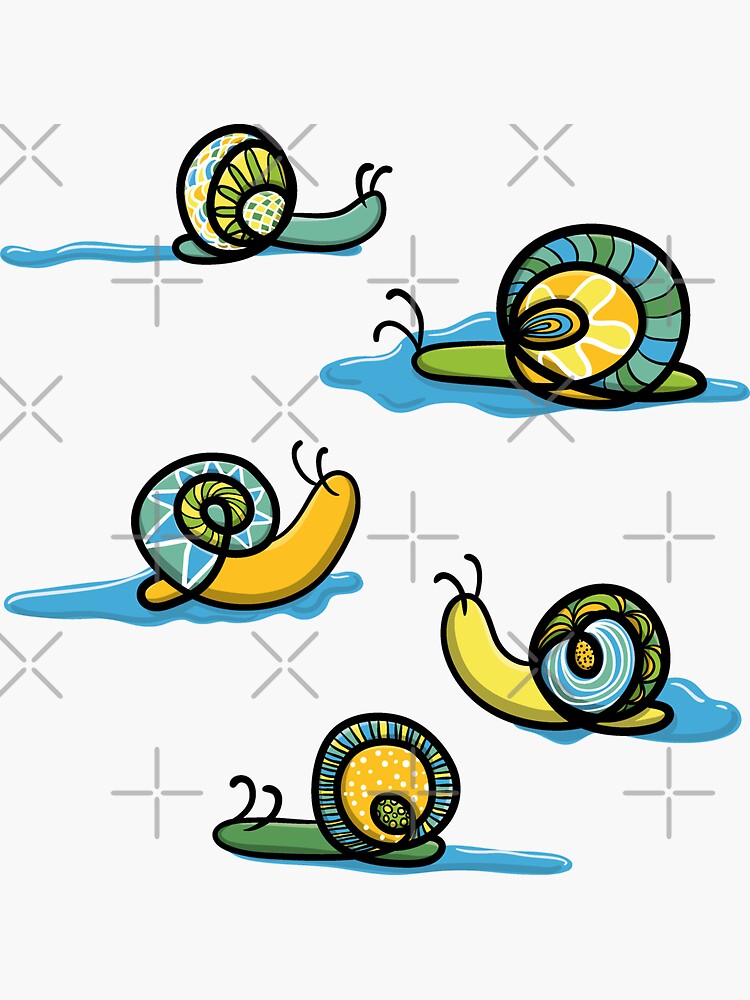 Zen snails with slime by nobelbunt
