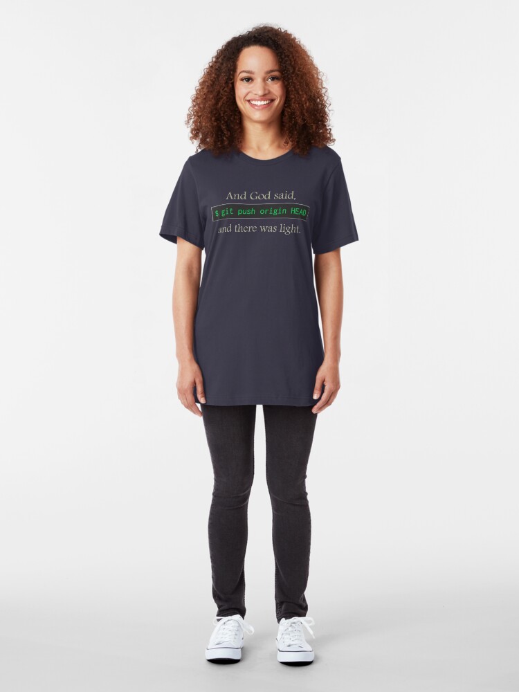 Alternate view of Git Push Light Slim Fit T-Shirt