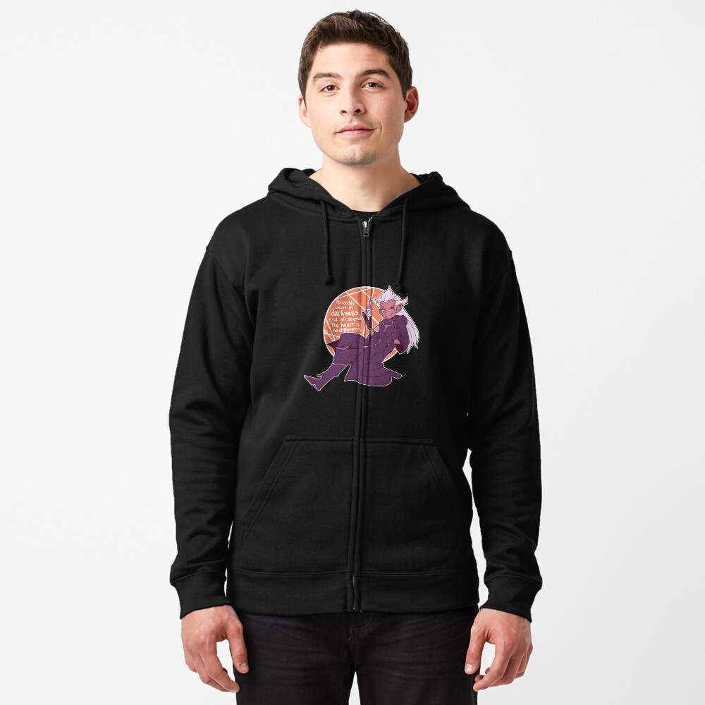 Vista previa del artículo con la obra «Sudadera con capucha y cremallera», diseñado y vendido por DaPandaBanda.