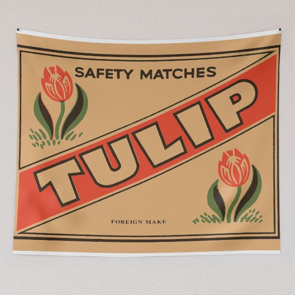 Item preview, Antique Matchbox Collector Gift Tulip Safety Matches designed and sold by Maljonic.