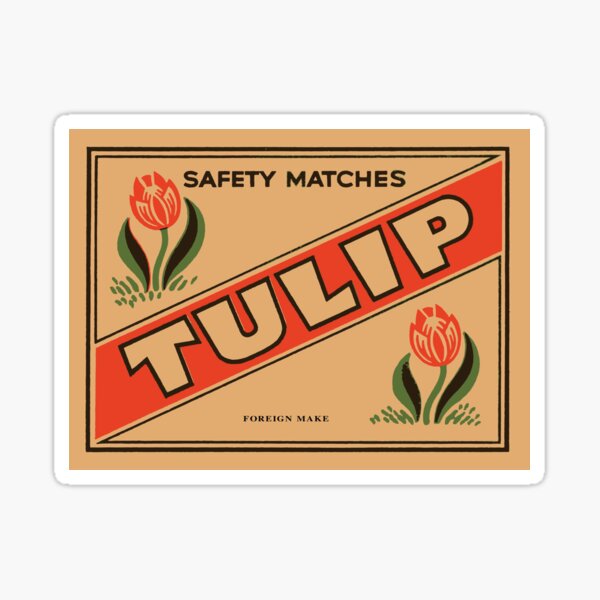 Item preview, Antique Matchbox Collector Gift Tulip Safety Matches designed and sold by Maljonic.