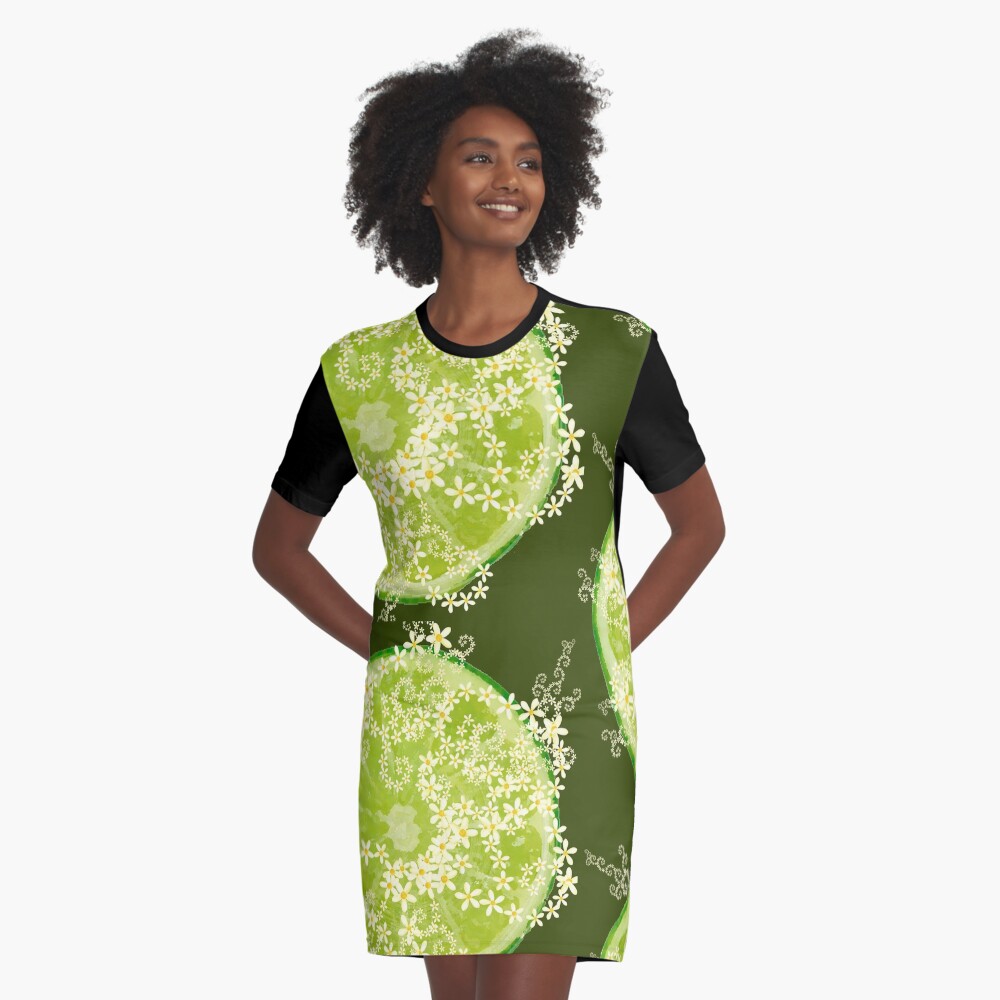 lime t shirt dress