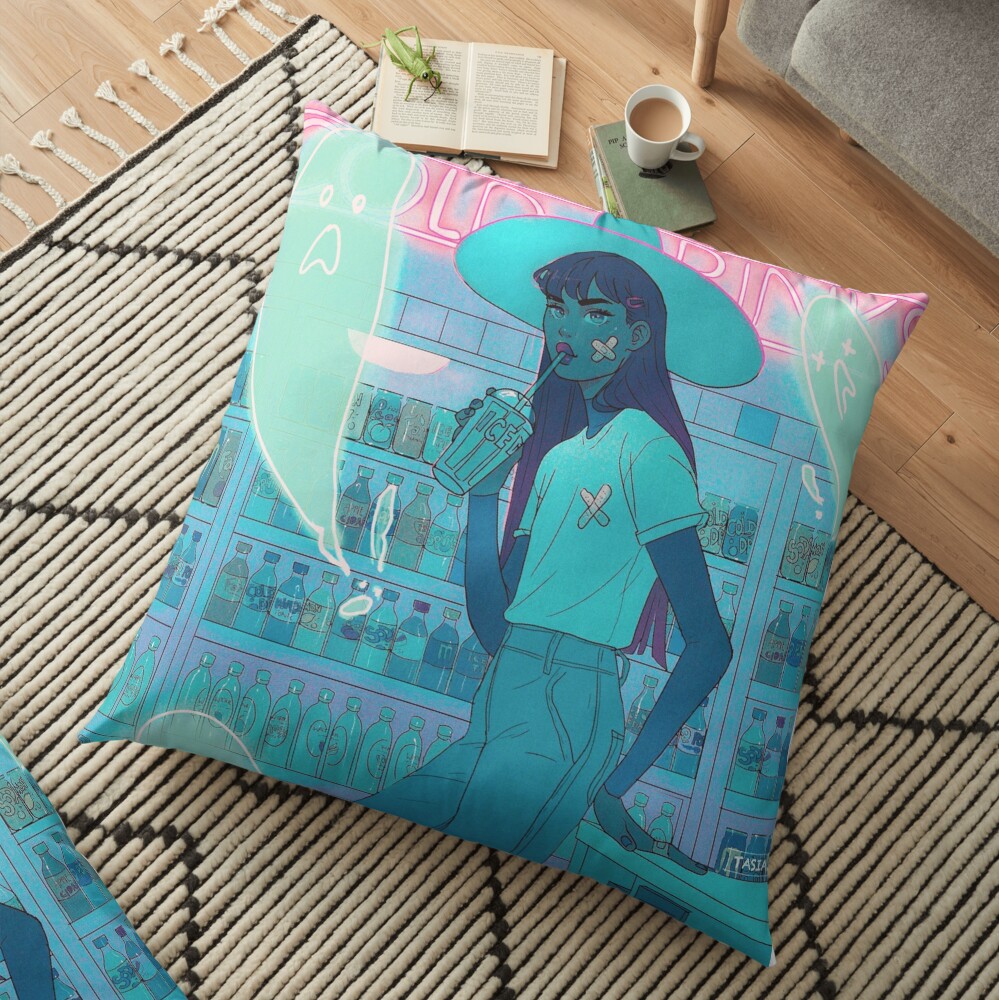 ghosts Floor Pillow