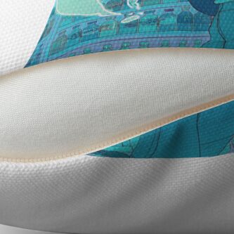 Alternate view of ghosts Floor Pillow