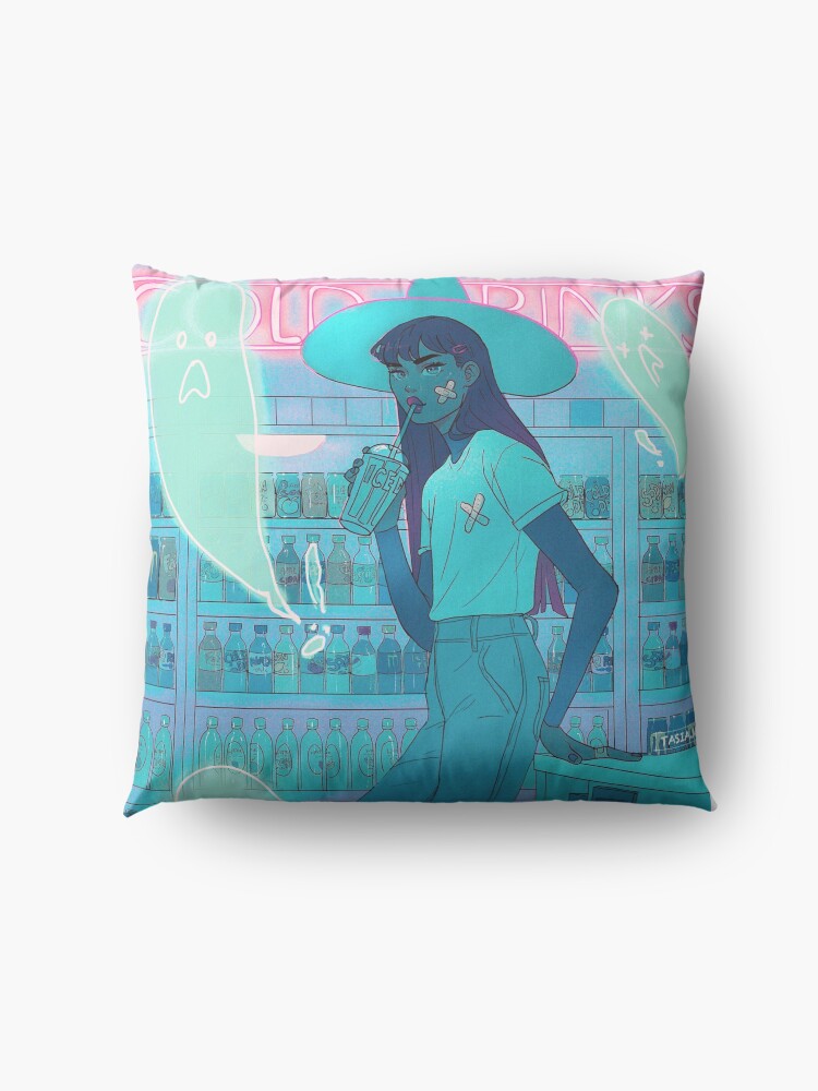 Alternate view of ghosts Floor Pillow