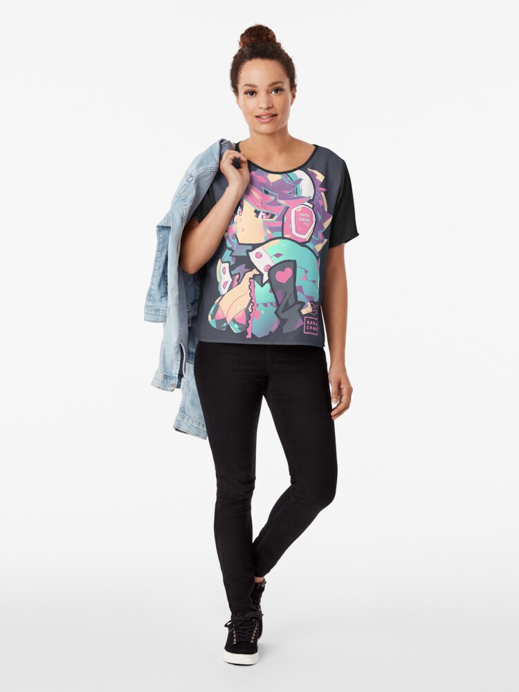 Alternate view of poly Chiffon Top