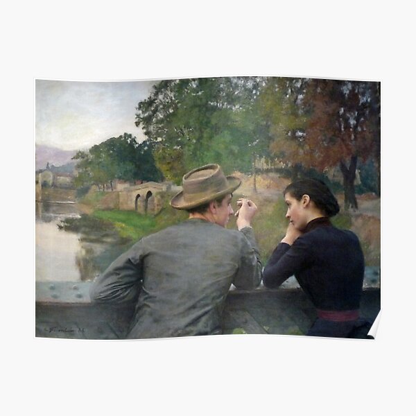 Les Amoureux - The Lovers - Émile Friant - 1888 Poster