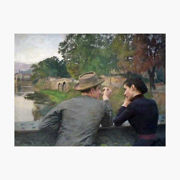 Item preview, Les Amoureux - The Lovers - Émile Friant - 1888 designed and sold by ArtExpression.
