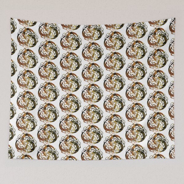 Item preview, Tattoo Mandala Lizards -  Sun Rays on Grass Tattoo designed and sold by DreaMground.