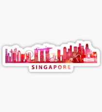 Colorful Singapore Art Sticker