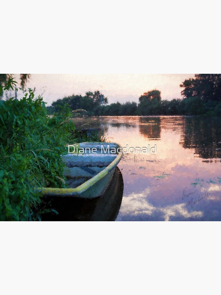 Disover The Tranquil Elbe River Premium Matte Vertical Poster