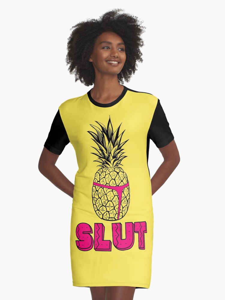 pineapple t shirt dress