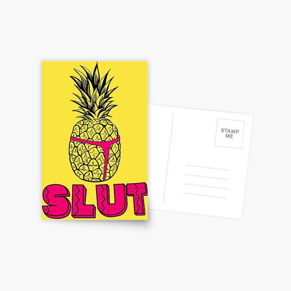Pineapple Slut Postcard
