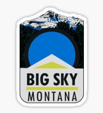 Big Sky Montana Vintage Travel Decal Sticker