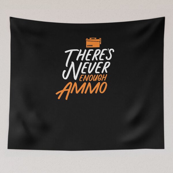 Item preview, Funny Gun Lover Pro Second Amendment Rights USA There's Never Enough Ammo designed and sold by KNUXX Shop.