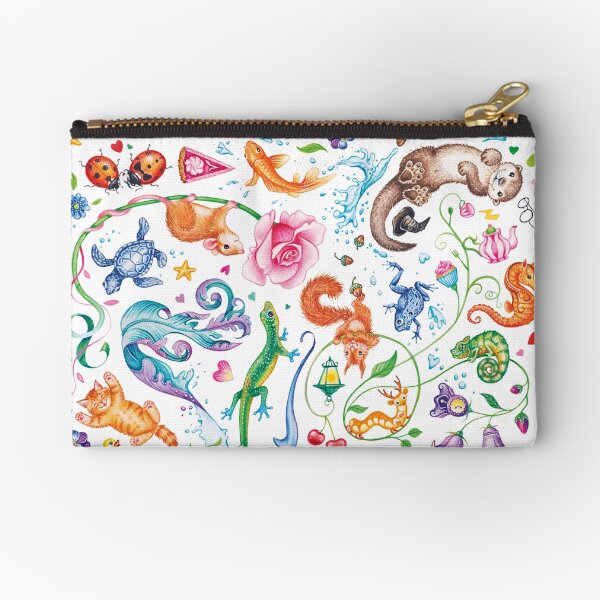 Happy dreams by Maria Tiqwah Zipper Pouch