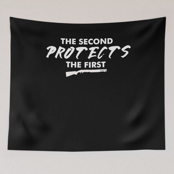 Item preview, Funny Gun Rights Pro Second Amendment Rights USA The Second Protects the First designed and sold by KNUXX Shop.