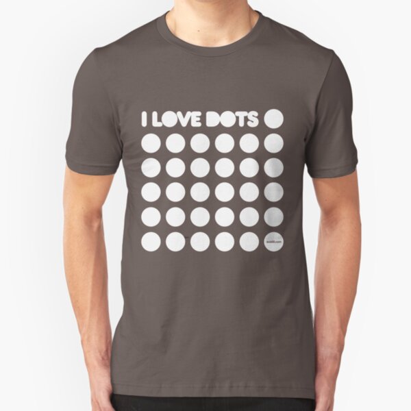 I love dots Slim Fit T-Shirt