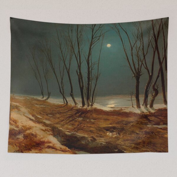 Item preview, Winter Landscape at Moonlight designed and sold by ArtExpression.