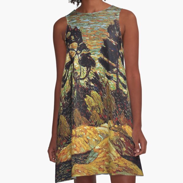 Tom Thomson - Summer Shore Georgian Bay A-Line Dress