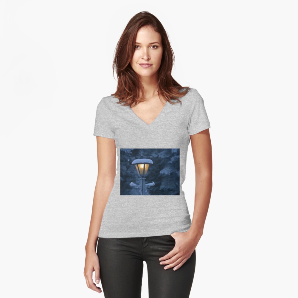 Item preview, Fitted V-Neck T-Shirt designed and sold by guffa-com.