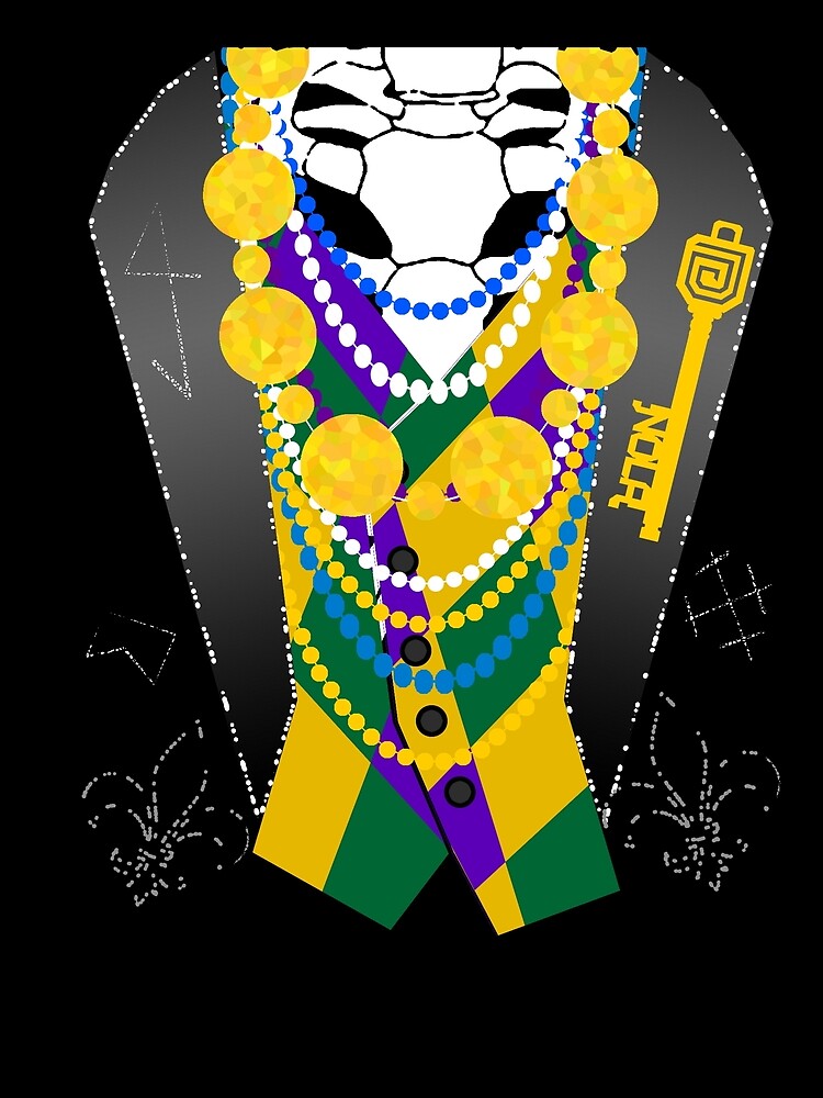 Darsana Prime Baron Samedi Mardi Gras Tuxedo Shirt by bluevoodoo