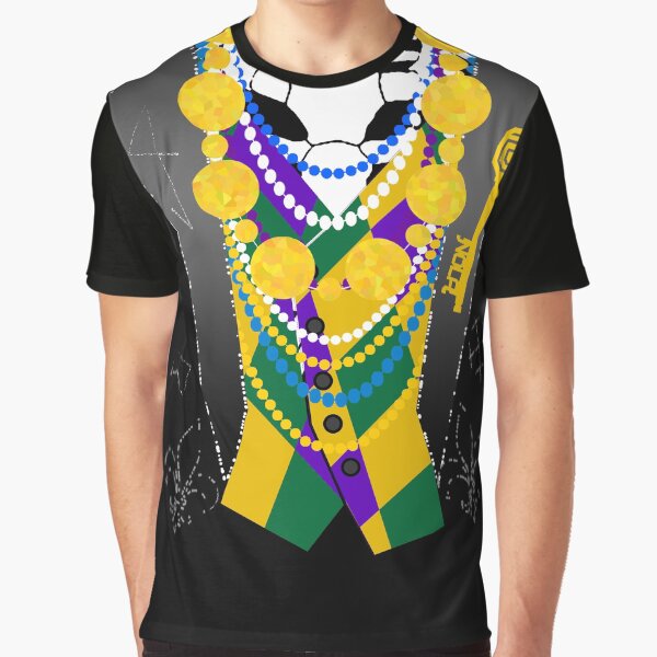 Darsana Prime Baron Samedi Mardi Gras Tuxedo Shirt Graphic T-Shirt