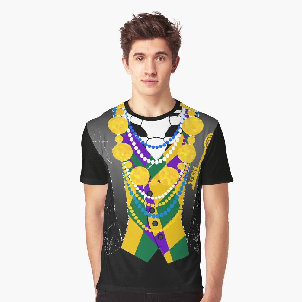 Darsana Prime Baron Samedi Mardi Gras Tuxedo Shirt Graphic T-Shirt