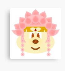 Lotus Goddes Hat 鮑 鮑 1 (Twin Duvet Cover) Canvas Print