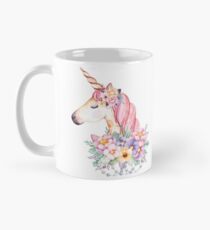 Blumen Einhorn Tasse