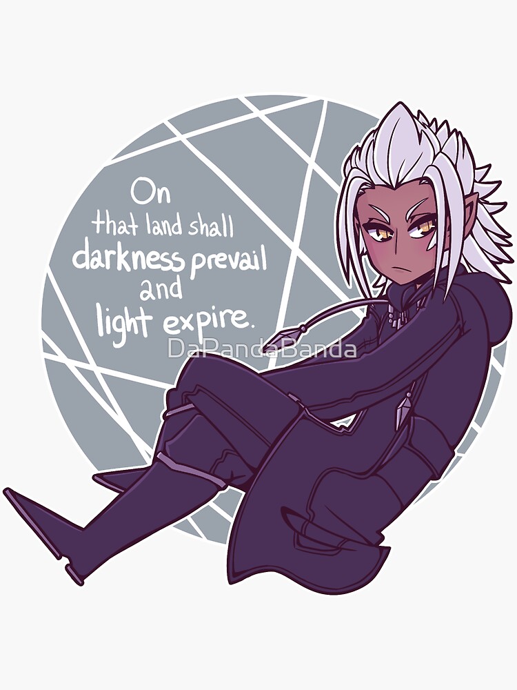 Imagen 3 de 3, Pegatina con la obra Cuenta atrás KH3 - 13 días de oscuridad - Young Xehanort, diseñada y vendida por DaPandaBanda.