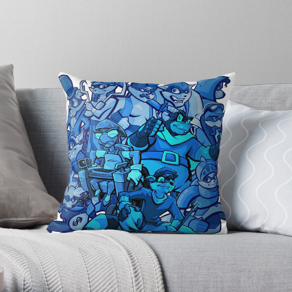 Sly Cooper Print Customize Pattern Flax Plush Velvet Fabric Pillow Case Sly  Cooper Cooper Sly Cooper