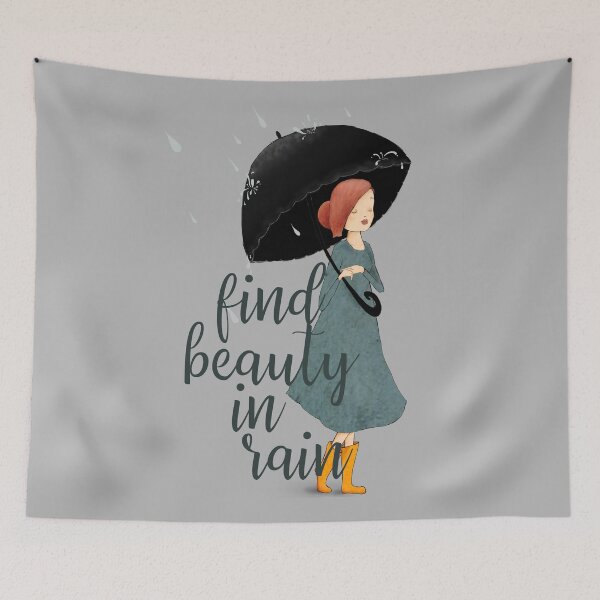Item preview, find beauty in rain designed and sold by agrlandherfeels.