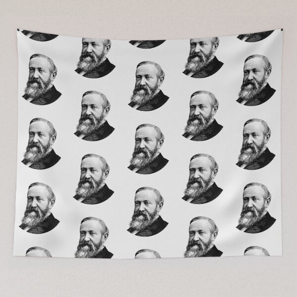 Item preview, President Benjamin Harrison Graphic designed and sold by warishellstore.