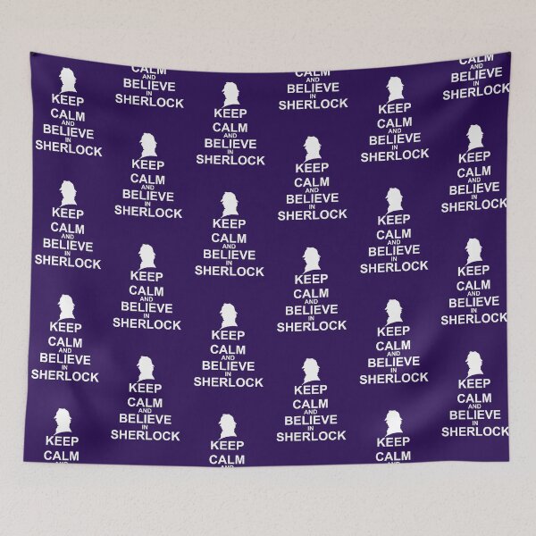 Item preview, KEEP CALM & BELIEVE IN SHERLOCK designed and sold by Amanda Albert.