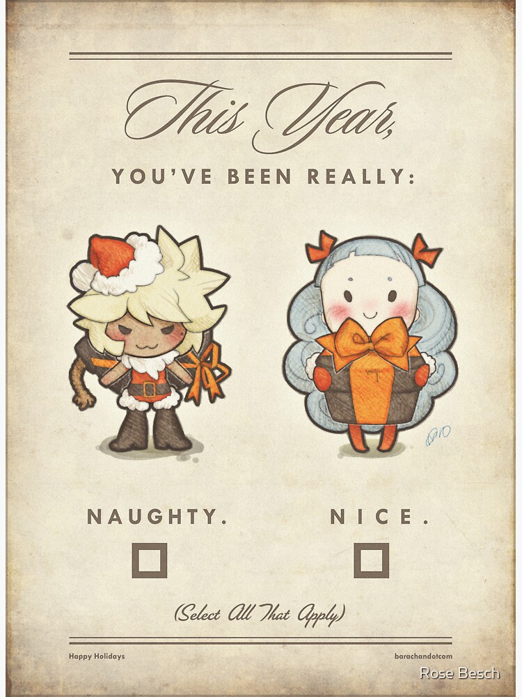 unabashed christmas card by barachan