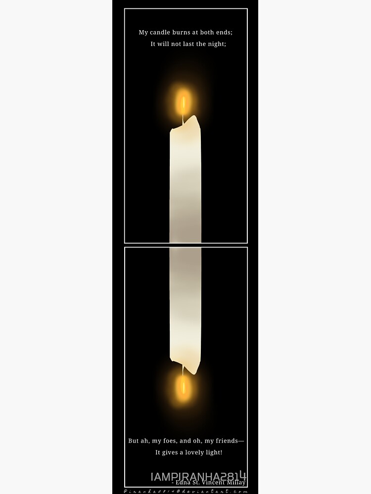 "First Fig Edna St.Vincent Millay" Sticker for Sale by IAMPIRANHA2814